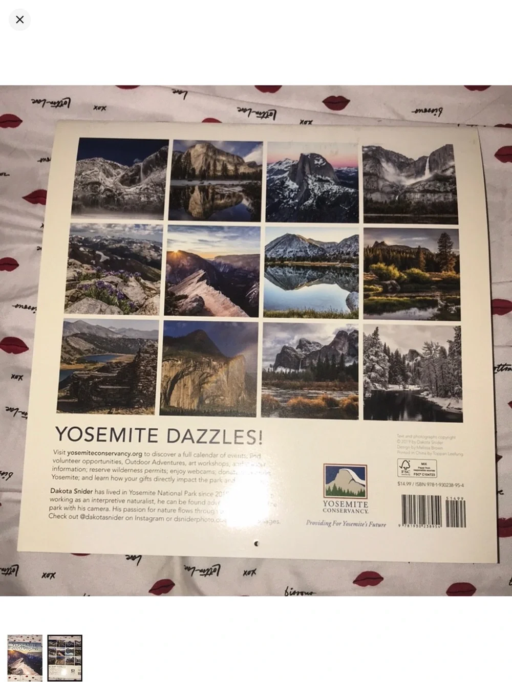 Yosemite 2020 visions calendar